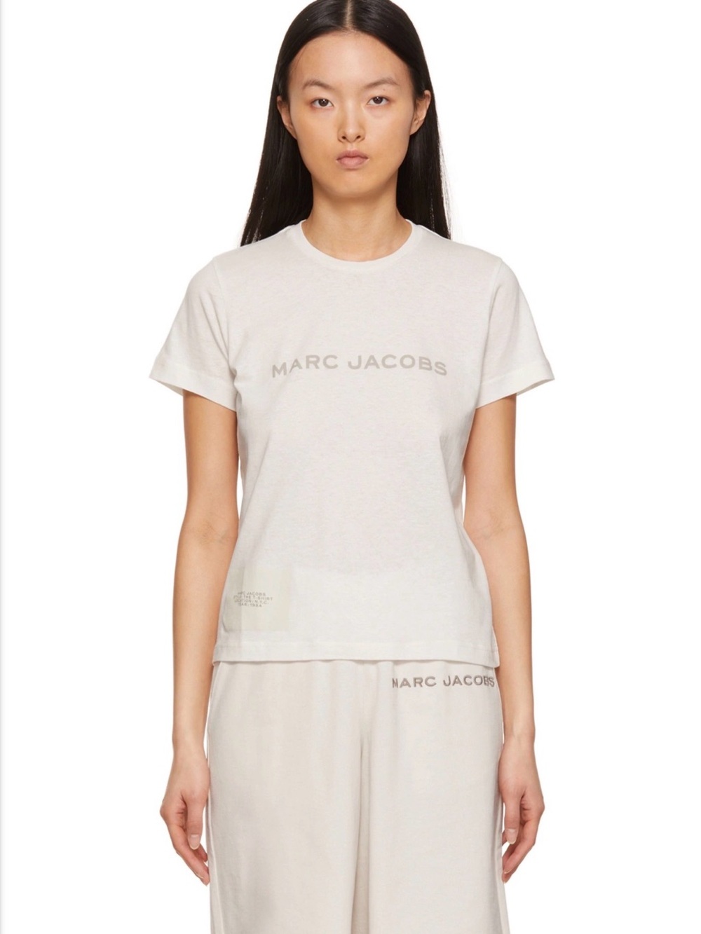 Marc Jacobs Off-White Logo Short Sleeve Tshirt M